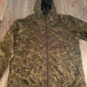 North Face Camouflage Rain Jacket